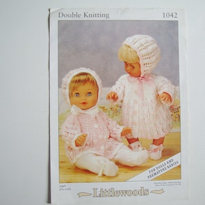 Double Knitting Pattern Leaflet 1042 by Littlewoods for Dolls and
