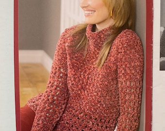 Folleto de patrones de la serie de diseño de Patons RHAPSODY Boho 500818 Poncho de punto a crochet Capa Suéter con flecos Jersey Jersey Bolso tejido Bufanda