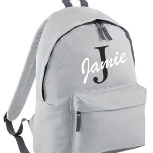 Personalised Backpack With Name and Initial, Back to School, Laptop ...