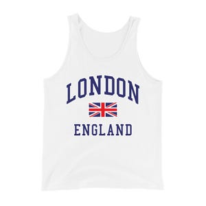 London England Union Jack Weste | Liebe London | England Löwen | Souvenir | UK Neuheit | Tank Top für Erwachsene