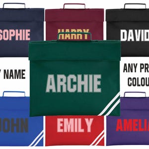 Cartable d'école personnalisé | Personnalisé n'importe quel nom | Cartable pour la rentrée scolaire | Cartable de sport en PE pour garçons, filles, enfants et enfants