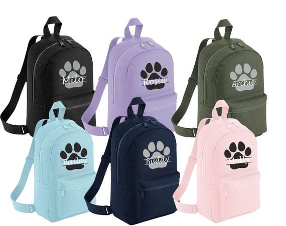 Purple/Pink Paw Print Backpack Purple/Pink Paw Print Backpack