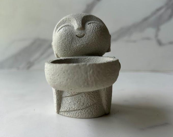 Jizo - Tealight, Incense, Gemstone Holder
