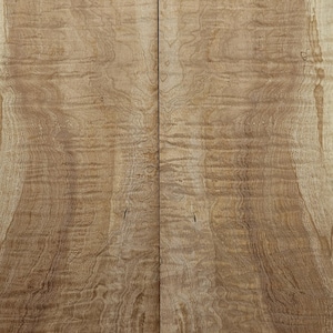 Tapa de guitarra de arce rizado: Madera exótica figurada para manualidades (20,5" x 8" x 3/8")