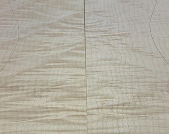 Figured Maple Guitar Top Set – Electric Guitar Luthier Tonewood Billet