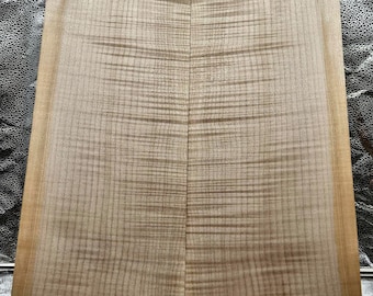 Quilted Flame Maple Guitar Top: Kiln Dried Woodworking Billet (22 3/4&quot; x 8&quot;)