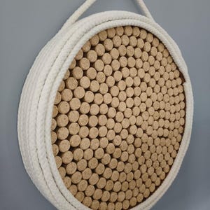 Handmade Cork Round Bulletin Board Wall Hanging Wall Art Decoration