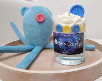 Otra vela / Vela Coraline / Vela de Halloween / Vela temática / Vela de fantasía / Otra Madre / Vela de postre / Vela de fandom /