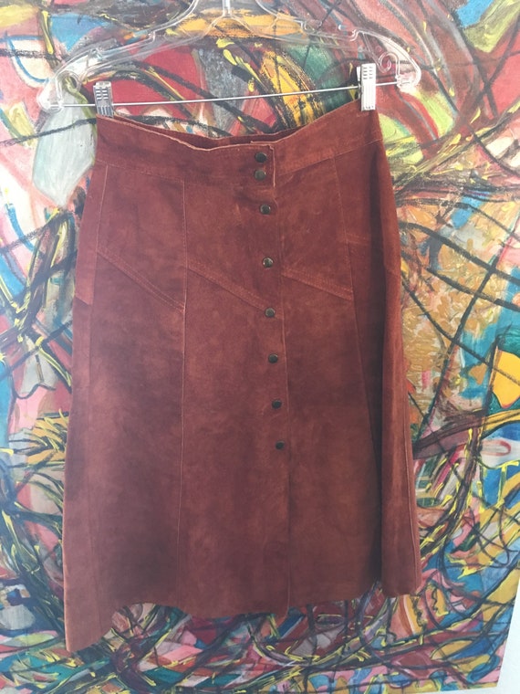 Boho Suede Skirt