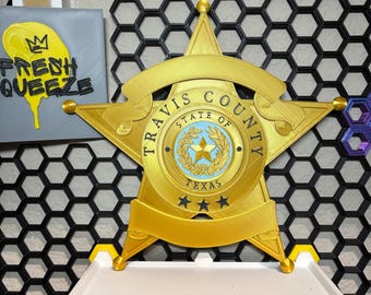 Personalized Travis County Sheriff’s Badge