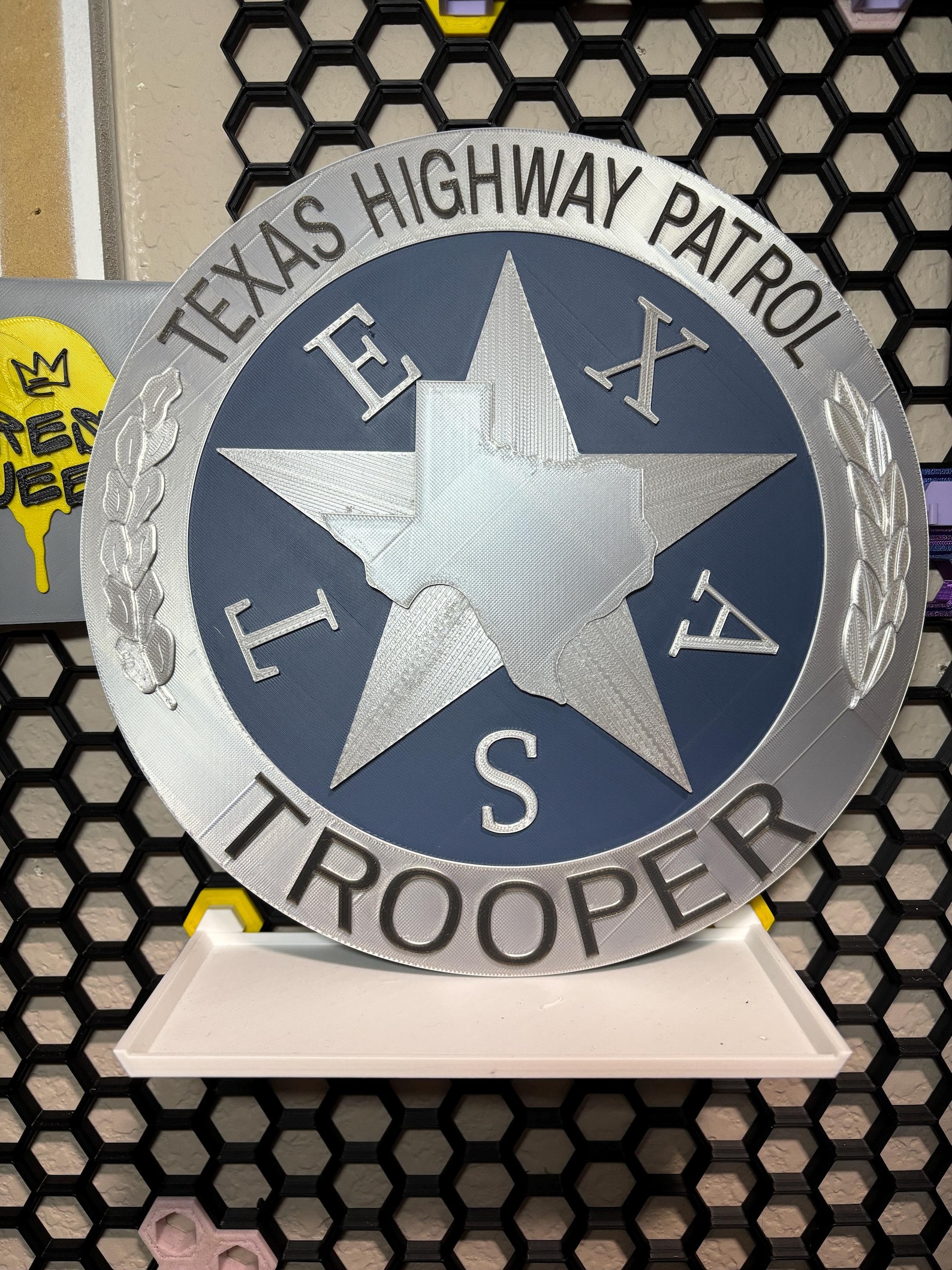 Personalized Texas DPS Trooper Badge: Custom Troop Number & Rank - Etsy