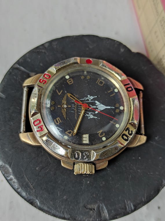 USSR Vostok Komandirskie Mechanical Watch Soviet Aviation Jet Su