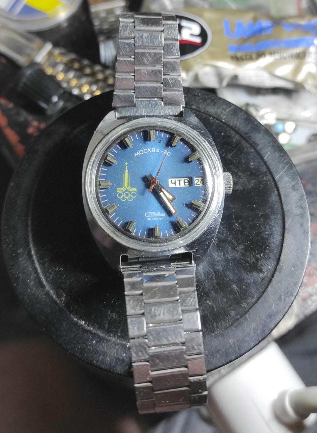 Slava 26 Stone Moscow Olympic Game 80 Mechanical Watches Ussr Full