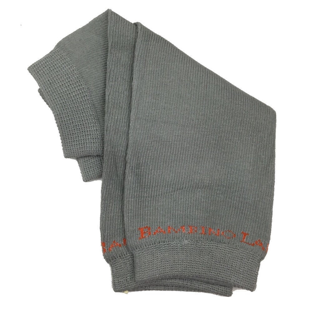 Organic Newborn Leg Warmers Gray Solid