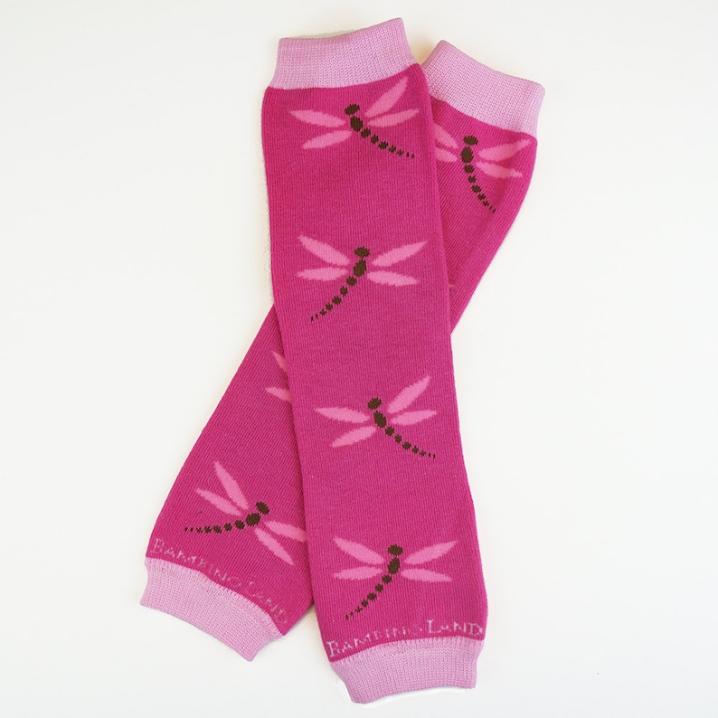 Organic Baby Leg Warmers 2 Pack Dragonflies Light and Dark Etsy