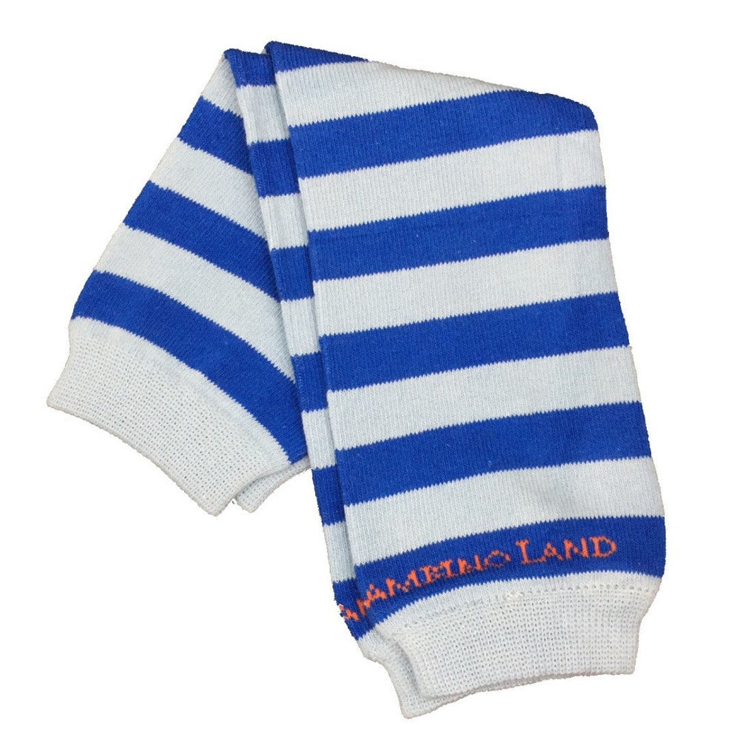 Light Blue & Dark Blue Stripes Leg Warmers - Etsy