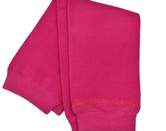 Organic Baby Leg Warmers Hot Pink