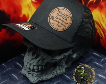 Master Baiter Patch Hat, Richardson 112 Snapback Trucker Hat, Gifts for Him, Funny Hats, NSFW Gag Gifts for Fishermen, Funny Fishing Hat