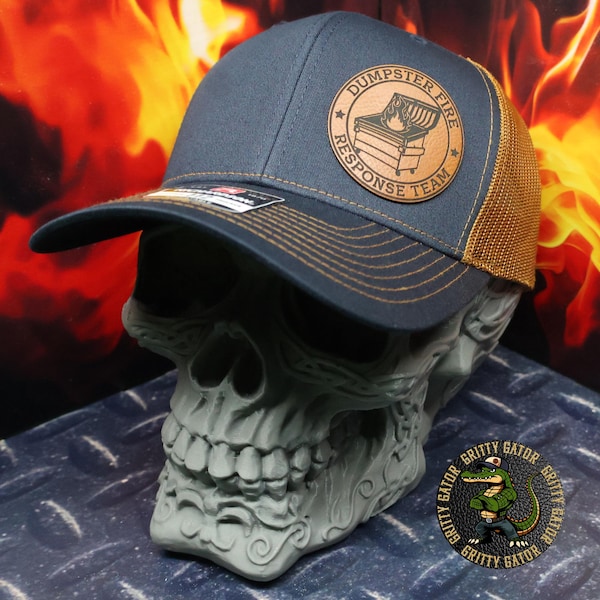 Dumpster Fire Response Team Patch Hat, Richardson 112 Snapback Trucker Hat, Funny Gift Ideas, Funny Hats, Humorous Gifts, Dumpster Fire Hat