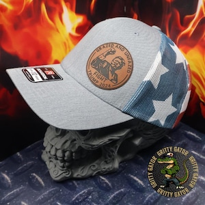 Trump Grazed and Unfazed Patch Hat, Richardson 112 Snapback Trucker Hat, MAGA Hat, Trump 2024 Hats, PA Trump Rally Assassination Attempt