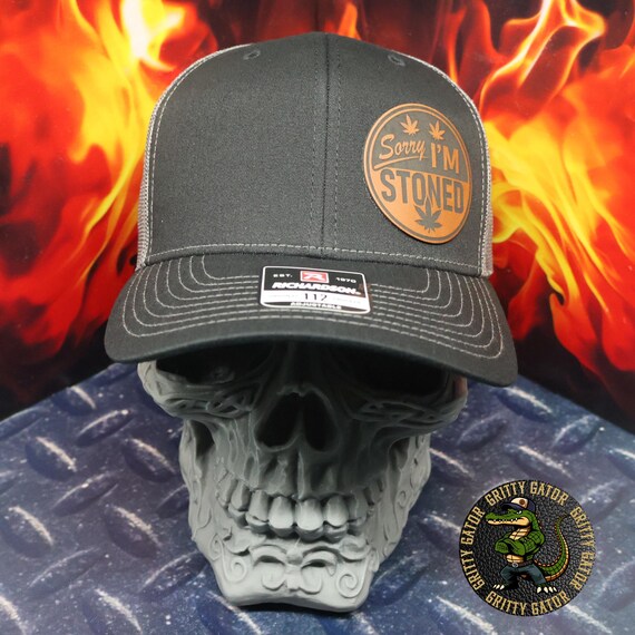 Richardson 112 Retro Blaze it up Hat Cannabis Leaf Embroidered Smoker Stoner Cannabis Dad Hat - Etsy main image 3