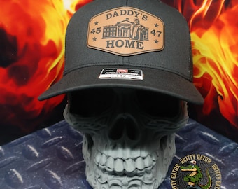 Trump Daddy's Home Patch Hat, Richardson 112 Snapback Trucker Hat, MAGA Hat, Trump 2024 Hats, Donald Trump Hat, Trump's White House Hat