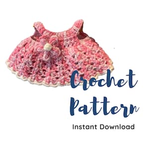 Labubu Clothes Crochet Pattern Little Flower Dress, Labubu Accessory Clothes Crochet, PDF Crochet Pattern