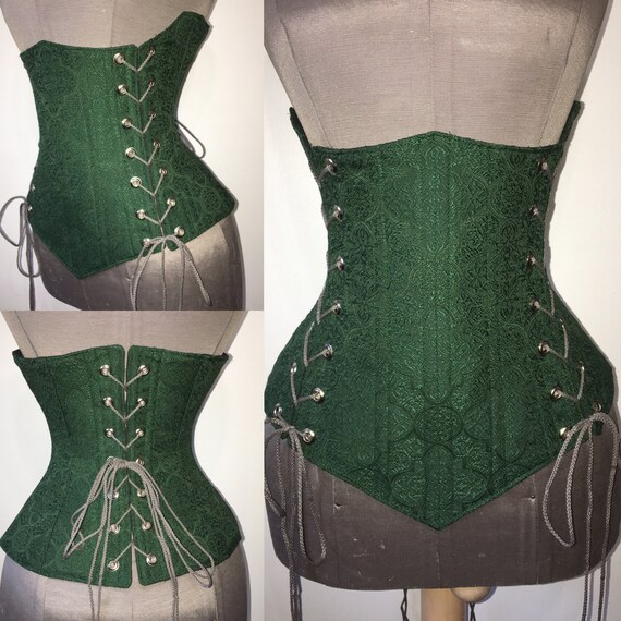 Hunter green corset Clearance