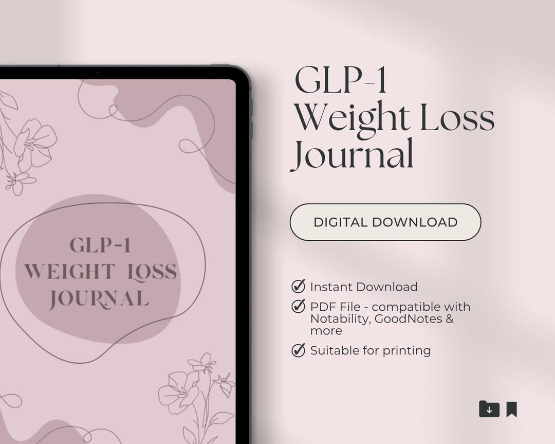 GLP-1 Weight Loss Journal Printable PDF Weekly Tracker Digital Download ...