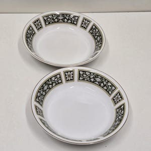 Vintage Alfred Meakin China Berkeley Muster Set mit 2 Suppenschüsseln 18 1/4 Zoll