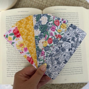 Vintage Floral Bookmark Collection | Cardstock Bookmarks | Laminated | Gift for Book Lover | Cute Bookmarks | Gift for Her | Tassel Bookmark