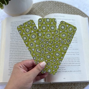 Kiwi Bookmark | Summer Fruit Bookmark | Cardstock Bookmarks | Laminated | Gift for Book Lover | Bookmark | Gift for Her | Tassel Bookmark