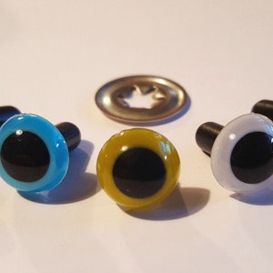 10 pairs 7.5 mm safety eyes solid colours image 1