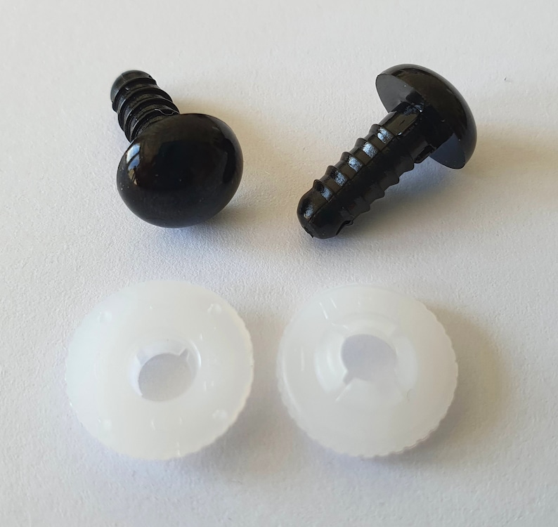 9 mm safety eyes black image 1