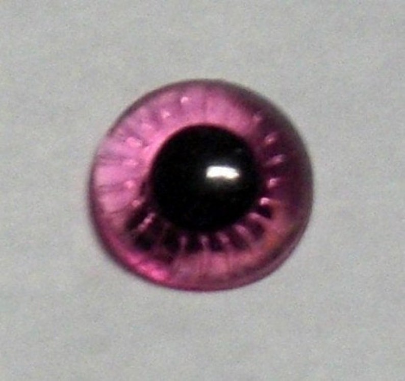 10 paire 6 mm yeux de hiboux coloré Rose