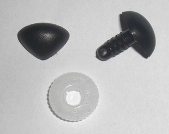 Triângulo nasal preto de 15 mm