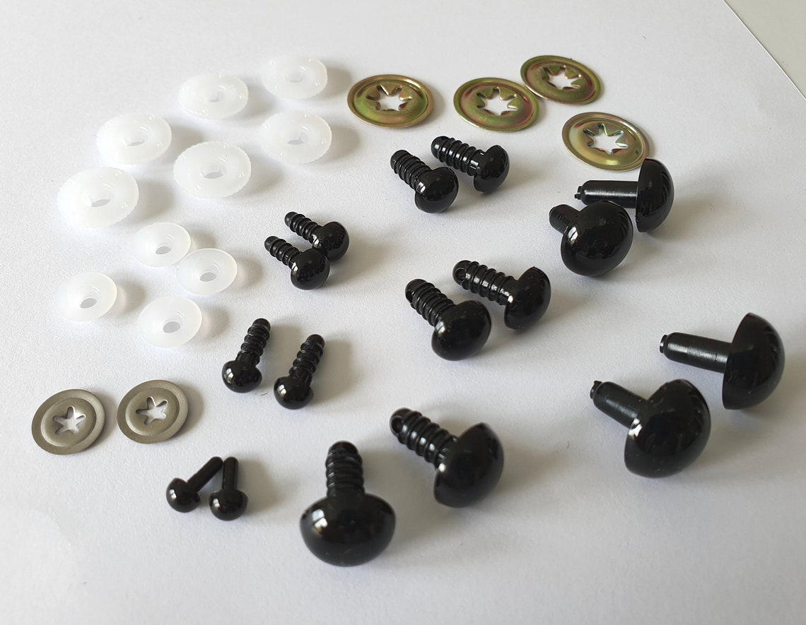 BULK PACK SMALL 40 pairs safety eyes in 8 sizes Etsy