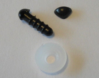 Triângulo nasal preto de 6 mm