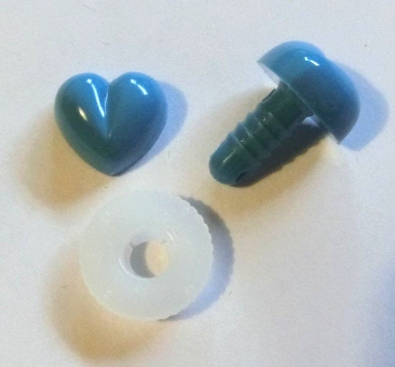 13 mm nose heart blue image 1