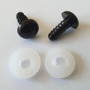 13.5 mm safety eyes black