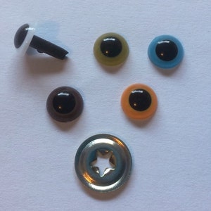 10 pairs 7.5 mm safety eyes solid colours image 2