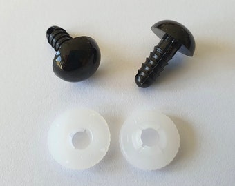 24 mm safety eyes black