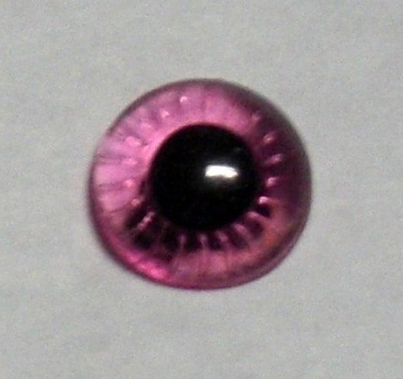 10 paire 9 mm yeux de hiboux coloré Rose