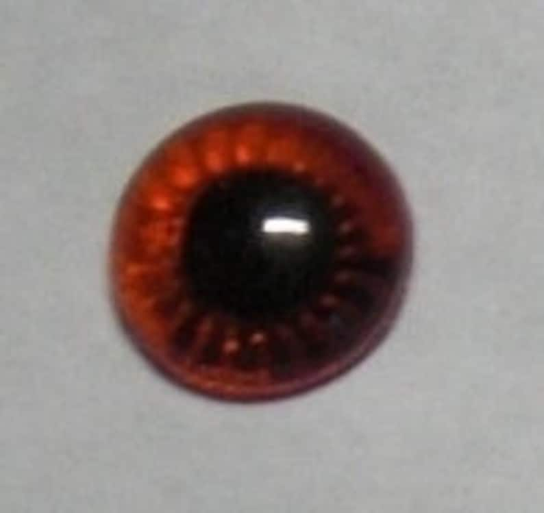 10 paire 9 mm yeux de hiboux coloré Dunkelrot