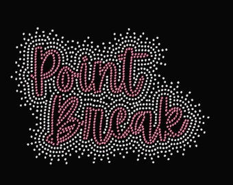 Custom Name Spray Text Hotfix Rhinestone Transfer