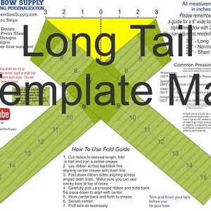 Softball Bow Template Mat And Graphic Placement Guide