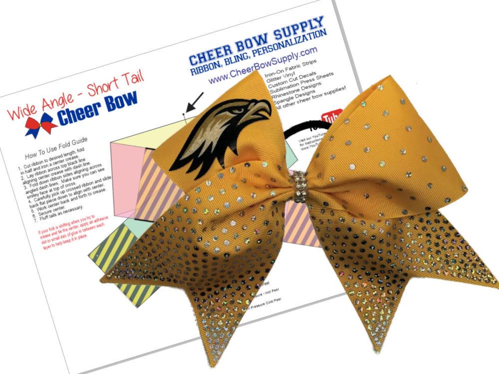 Cheer Bow Supply How to Make A Wide Angle Short Tail Cheer Bow