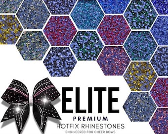 Elite Premium Hotfix Rhinestones for Cheer Bows and Sportswear