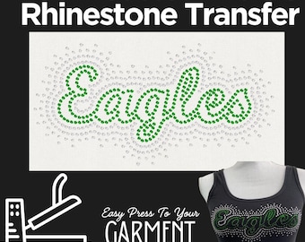 Custom Name Spray Text Hotfix Rhinestone Transfer