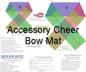 Printable Keychain and Accessory Mini Cheer Bow Template And Loop Grap – Cheer  Bow Supply